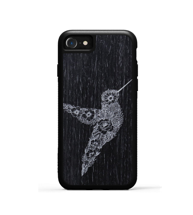 iPhone SE Wood Phone Case - Hover In The Moment - Ebony (Curated)
