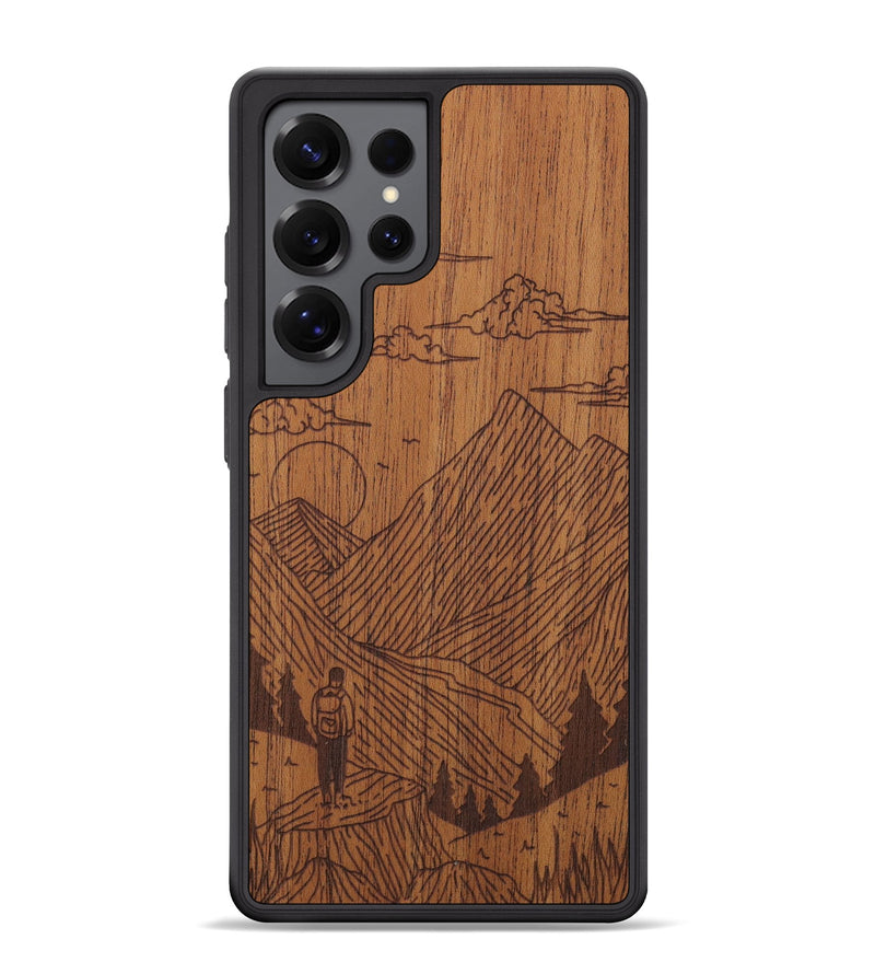 Galaxy S25 Ultra Wood Phone Case - Roaming - Mahogany (Curated)