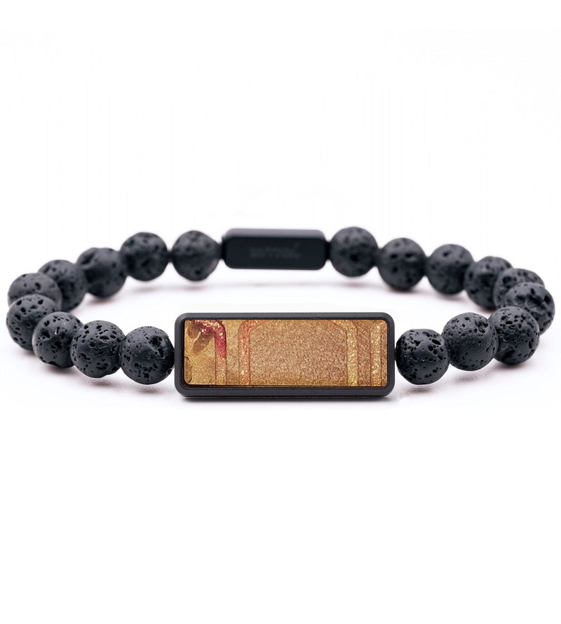 Lava Bead Wood+Resin Bracelet - Eric (Pattern, 714482)