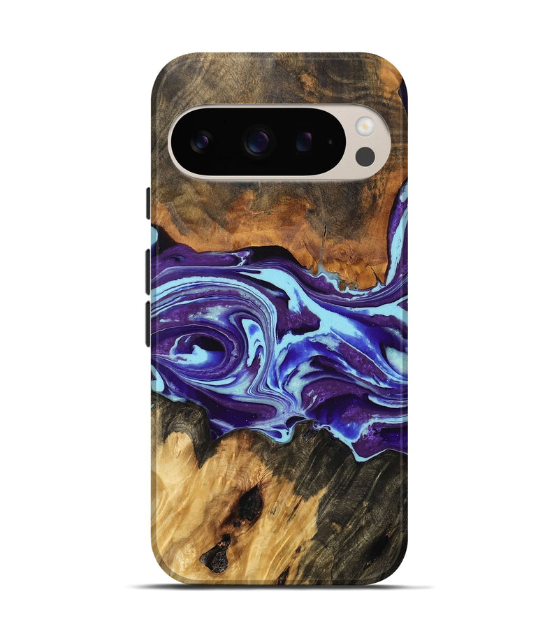 Pixel 9 Wood Live Edge Phone Case - Konner (Purple, 756201)