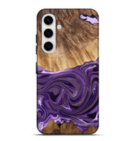 Galaxy S25 Plus Wood Live Edge Phone Case - Iyanna (Purple, 761676)