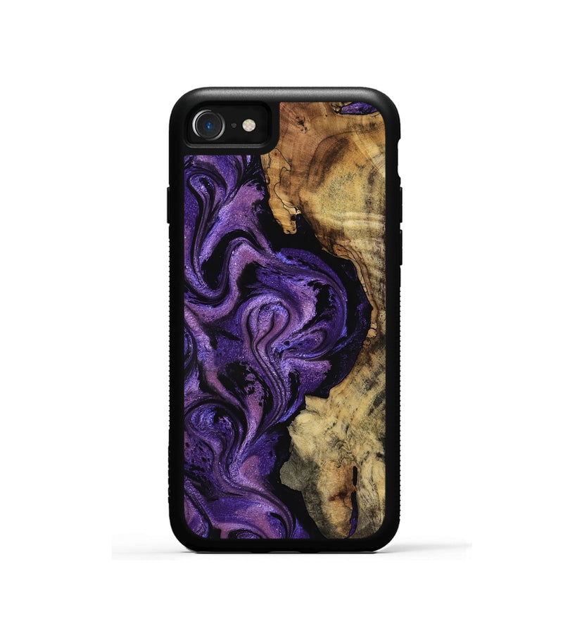 iPhone SE Wood Phone Case - Kaley (Purple, 763414)