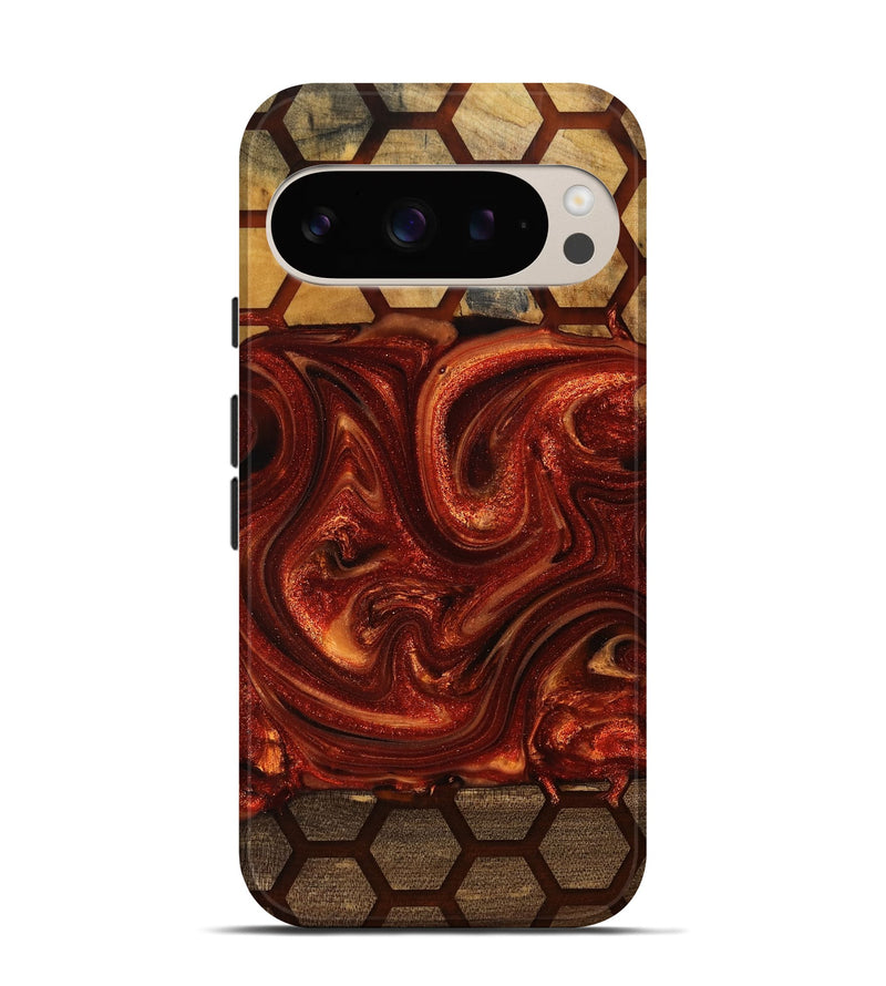 Pixel 9 Wood Live Edge Phone Case - Alesha (Pattern, 763517)