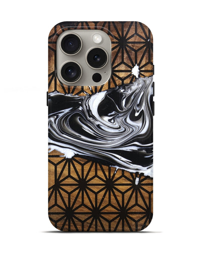 iPhone 16 Pro Wood Live Edge Phone Case - Johnnie (Pattern, 763525)