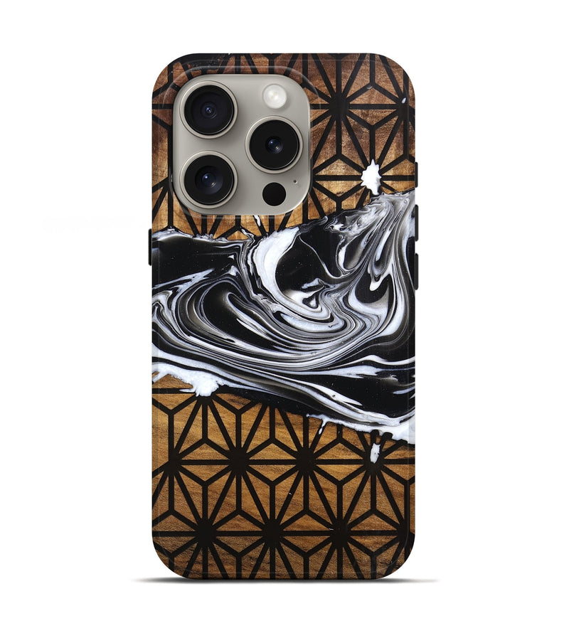 iPhone 16 Pro Wood Live Edge Phone Case - Johnnie (Pattern, 763525)