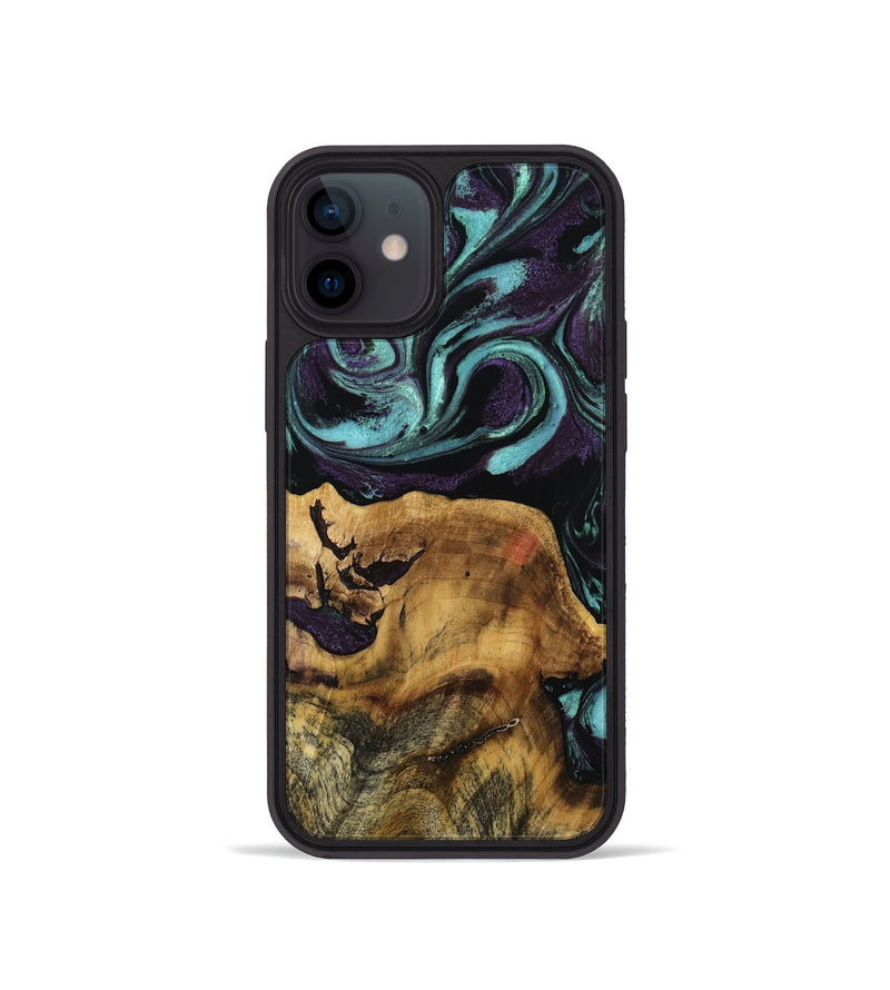 iPhone 12 mini Wood Phone Case - Jayce (Purple, 763549)