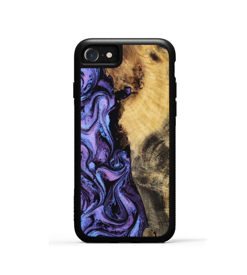 iPhone SE Wood Phone Case - Darleen (Purple, 763829)