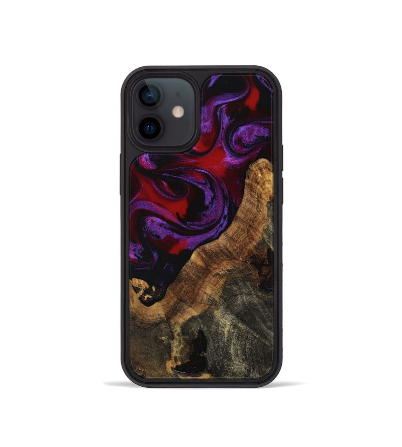 iPhone 12 mini Wood Phone Case - Gerry (Purple, 763948)