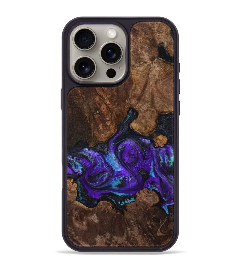iPhone 16 Pro Max Wood Phone Case - Kylen (Purple, 764535)