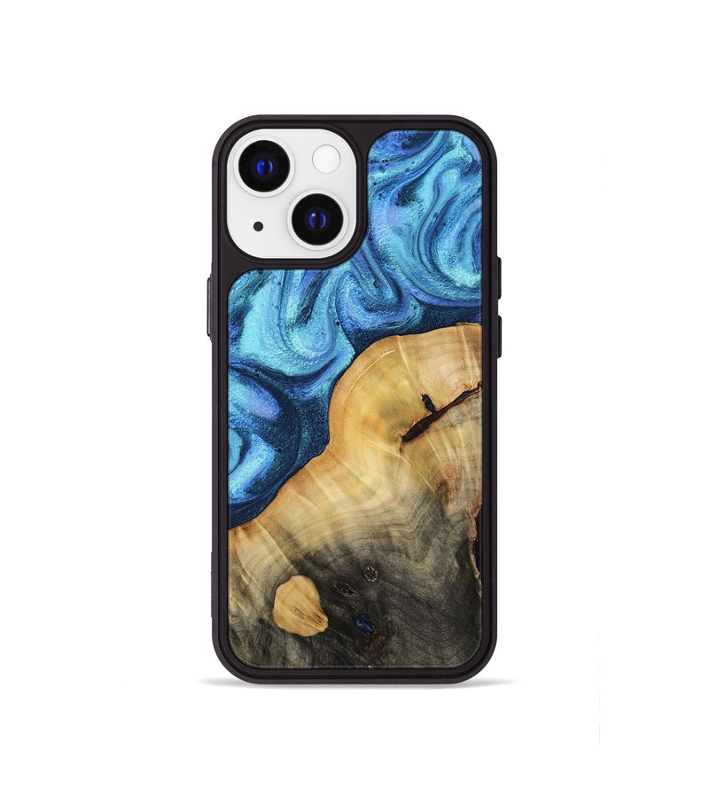 iPhone 13 mini Wood Phone Case - Marcos (Blue, 764602)