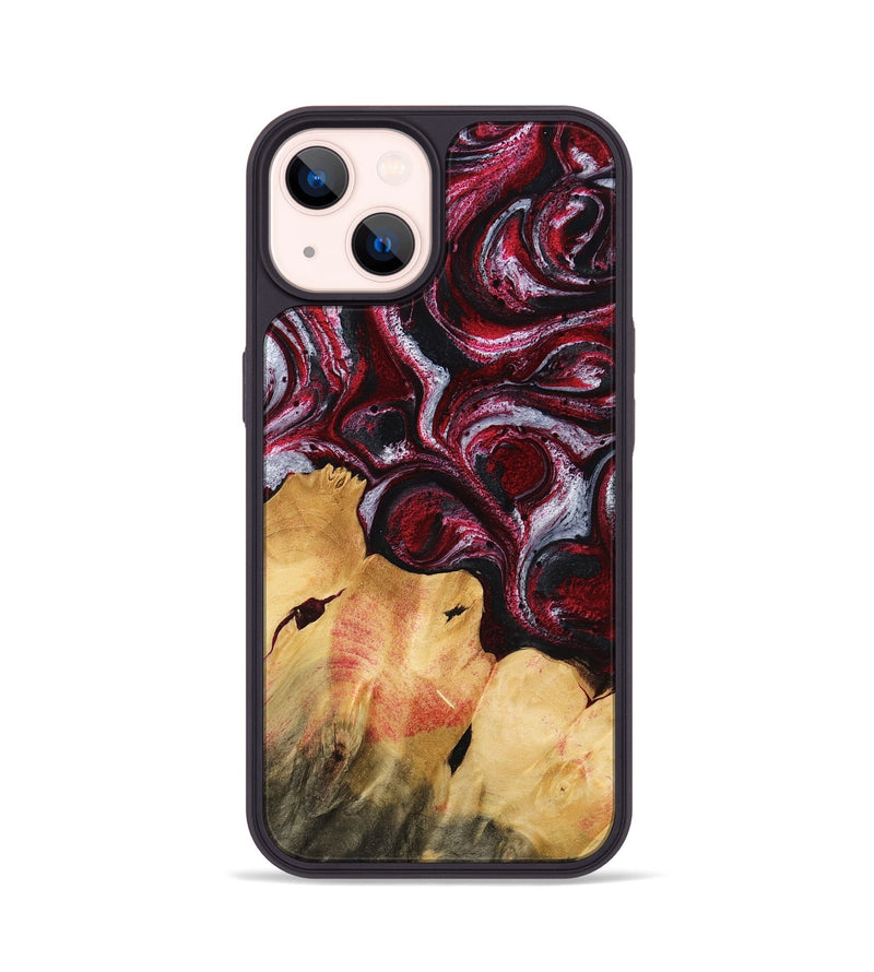 iPhone 14 Wood Phone Case - Almeda (Red, 764651)