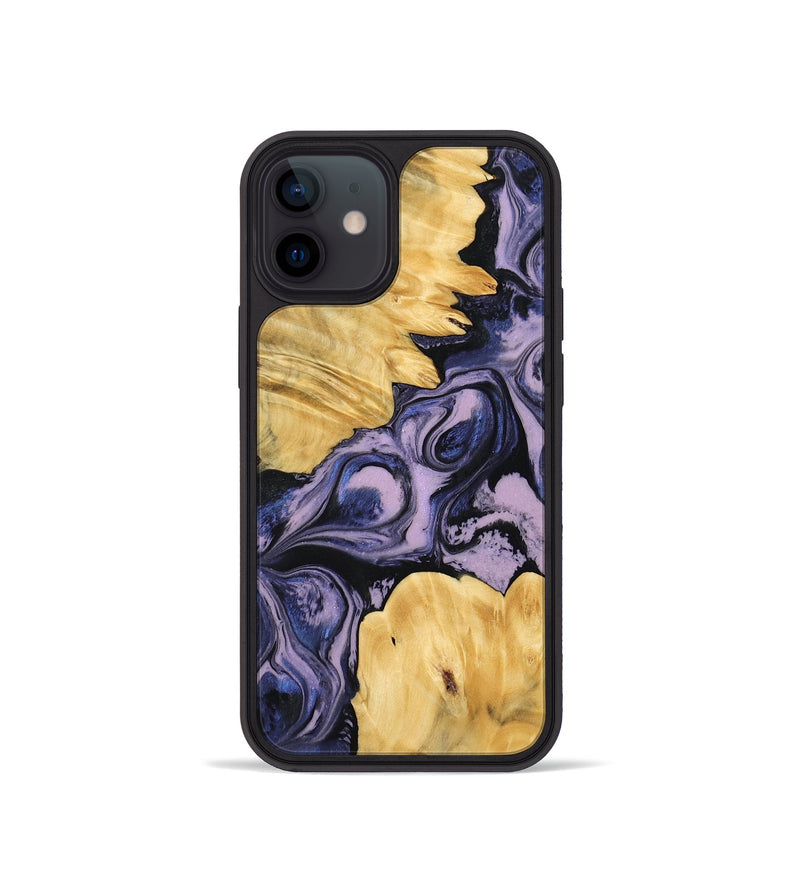 iPhone 12 mini Wood Phone Case - Kate (Purple, 764675)