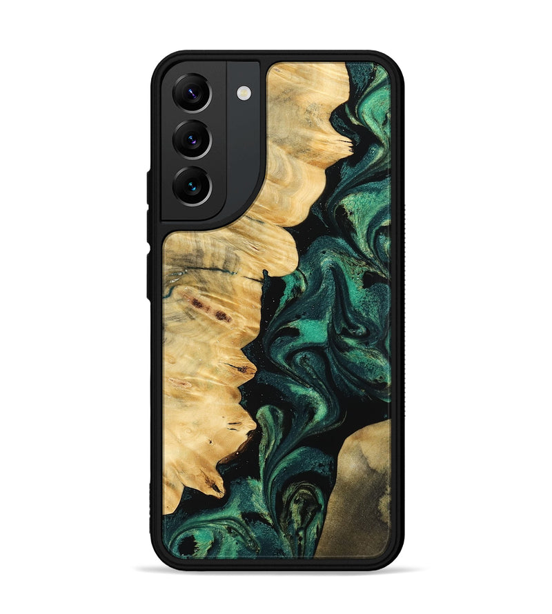Galaxy S22 Plus Wood Phone Case - Monika (Green, 765130)