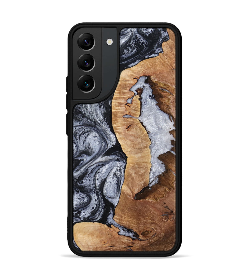 Galaxy S22 Plus Wood Phone Case - Elsie (Black & White, 765205)
