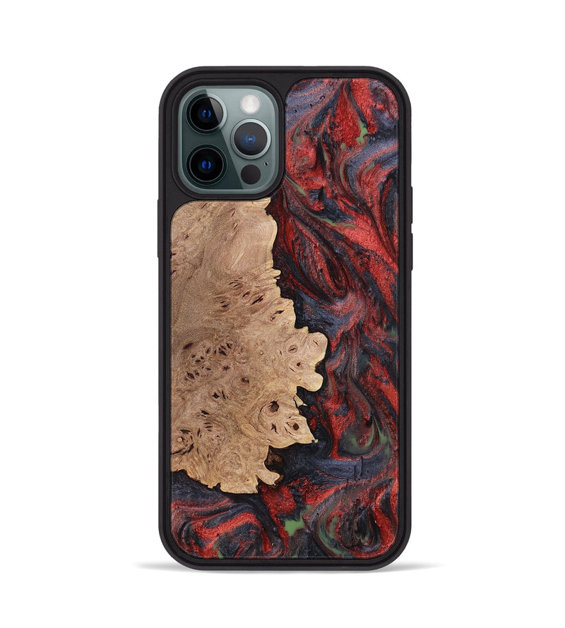 iPhone 12 Pro Wood Phone Case - Baylor (Red, 765222)