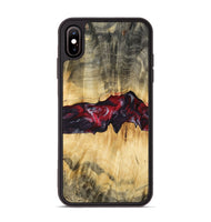 iPhone Xs Max Wood Phone Case - Daniel (Red, 765324)