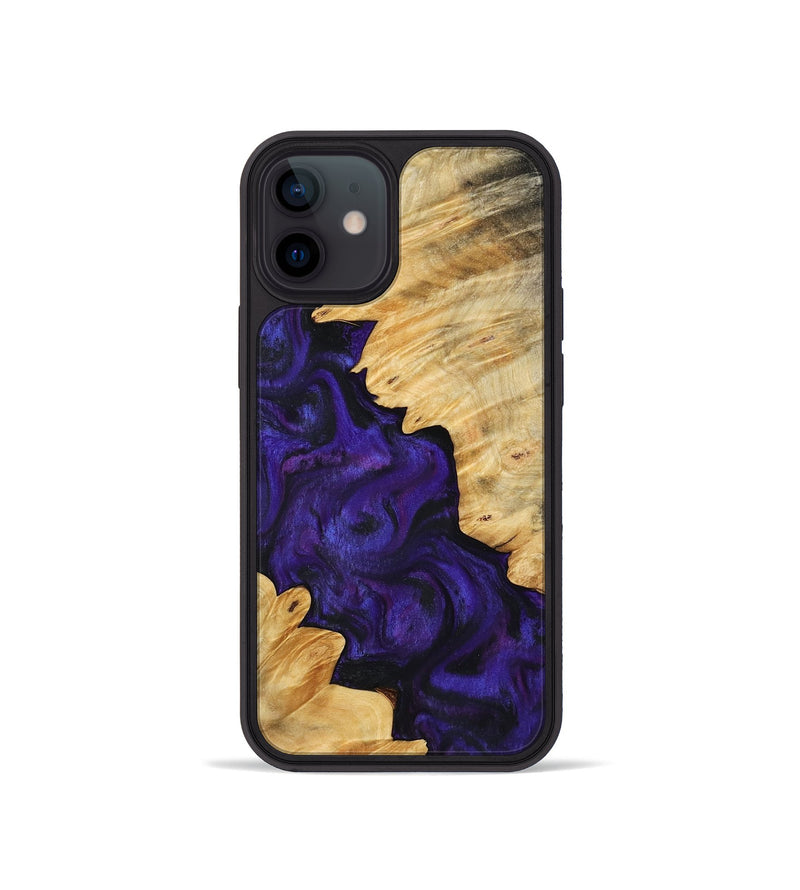 iPhone 12 mini Wood Phone Case - Elmo (Purple, 765339)