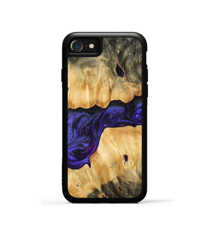 iPhone SE Wood Phone Case - Shelva (Purple, 765344)