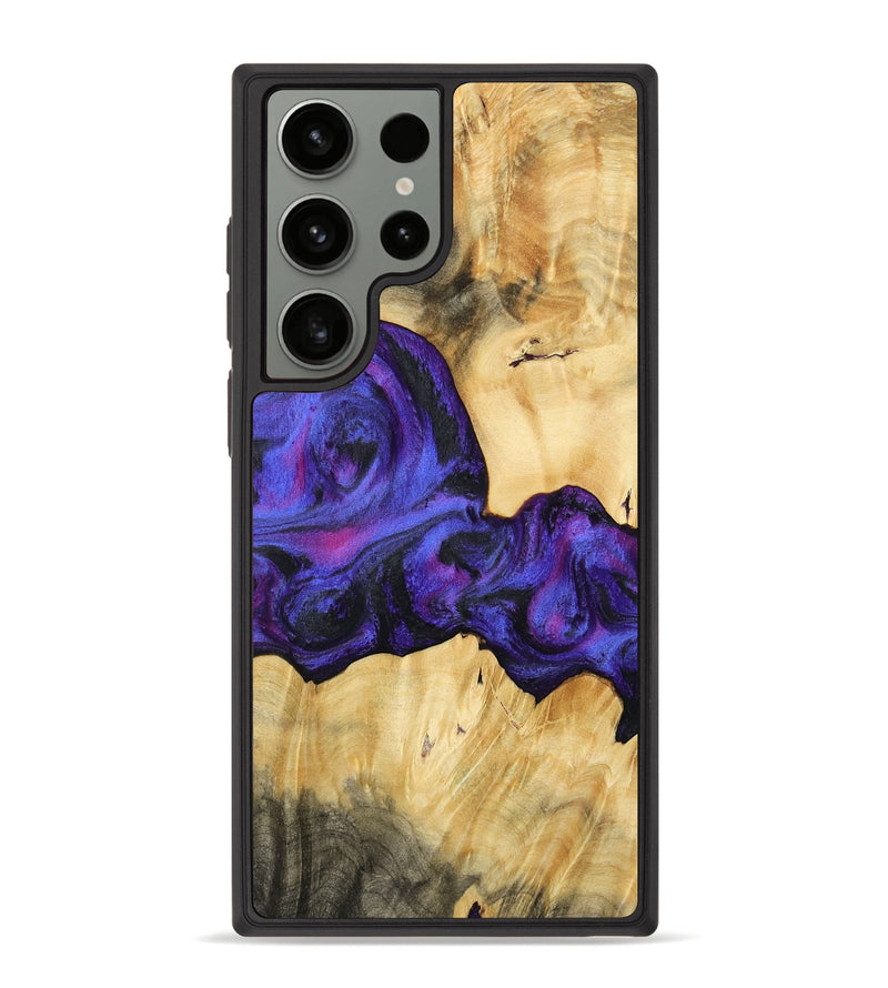 Galaxy S23 Ultra Wood Phone Case - Isiah (Purple, 765350)