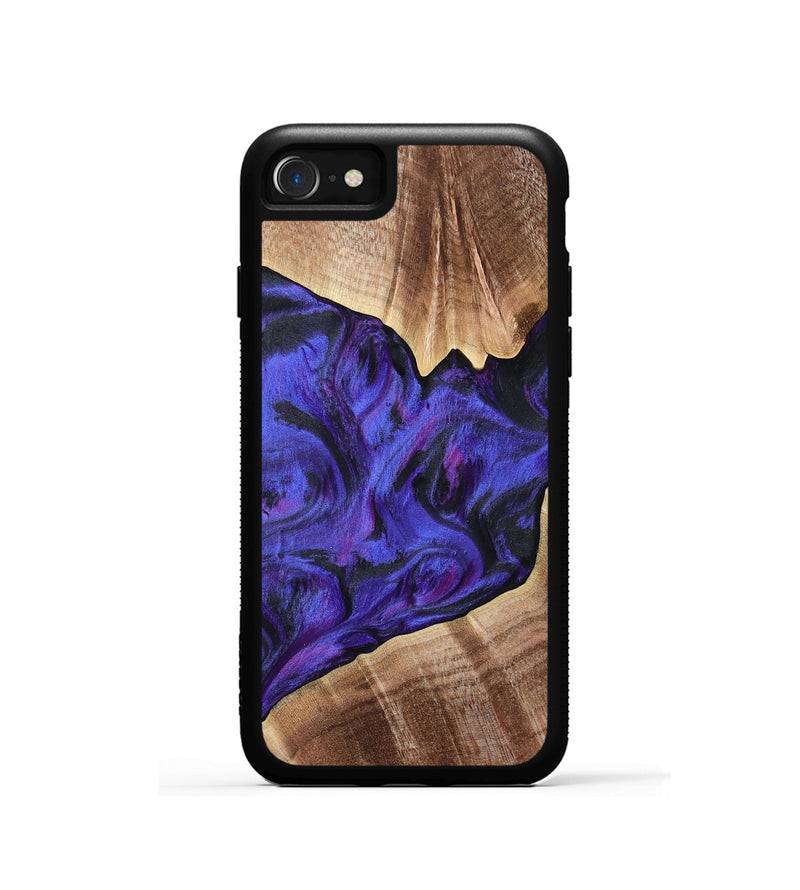 iPhone SE Wood Phone Case - Paris (Purple, 765356)