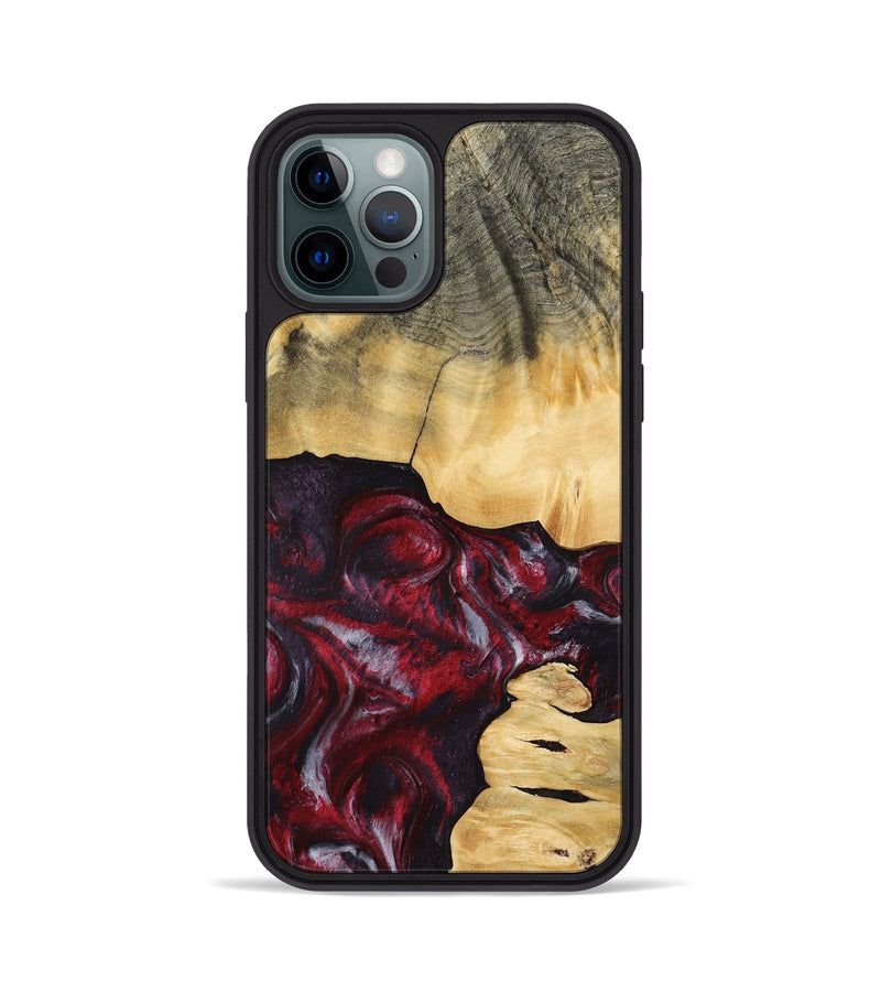 iPhone 12 Pro Wood Phone Case - Elyssa (Red, 765393)