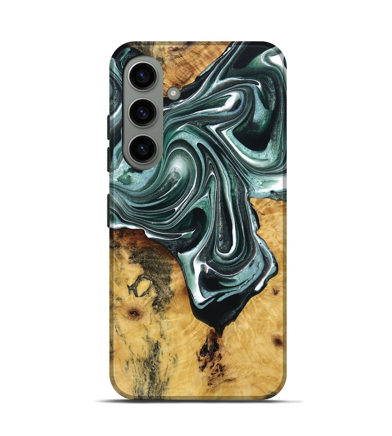 Galaxy S24 Wood Live Edge Phone Case - Jammie (Green, 765742)