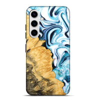 Galaxy S25 Plus Wood Live Edge Phone Case - Jill (Blue, 765752)