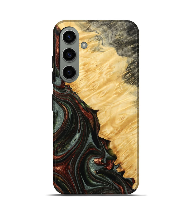 Galaxy S24 Wood Live Edge Phone Case - Kira (Green, 766058)