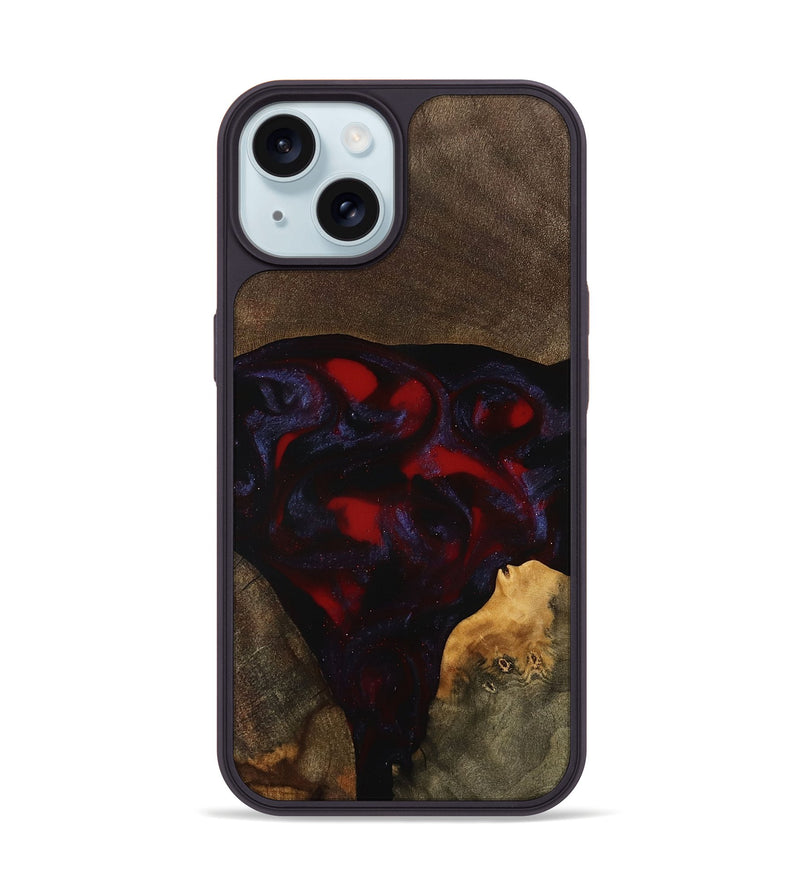 iPhone 15 Wood Phone Case - Santino (Red, 766980)
