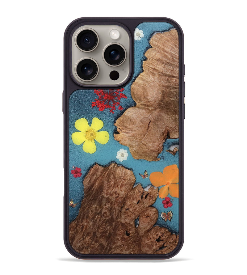 iPhone 16 Pro Max Wood Phone Case - Simon (Bloom, 767428)