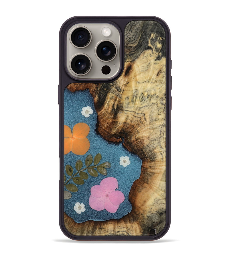 iPhone 16 Pro Max Wood Phone Case - Kayla (Bloom, 767485)
