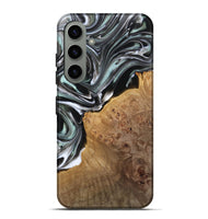 Galaxy S24 Plus Wood Live Edge Phone Case - Muriel (Black & White, 767520)