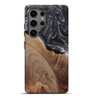Galaxy S25 Ultra Wood Live Edge Phone Case - Sol (Black & White, 767531)