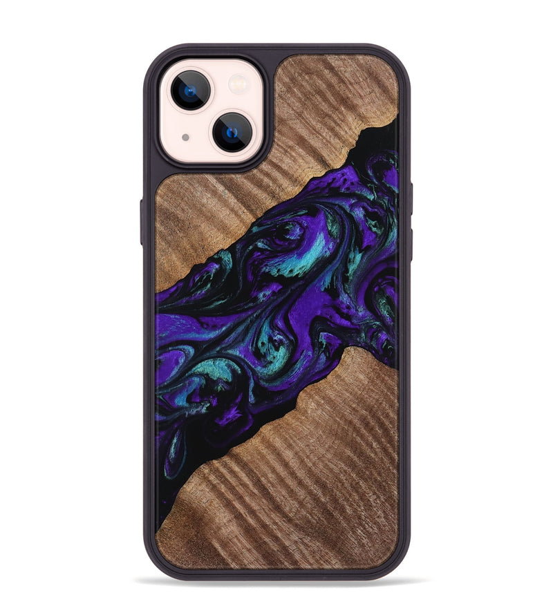 iPhone 14 Plus Wood Phone Case - Jana (Purple, 767677)