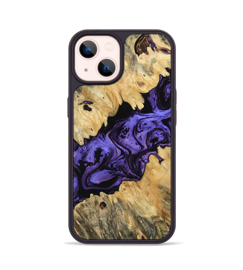 iPhone 14 Wood Phone Case - Dave (Purple, 767713)