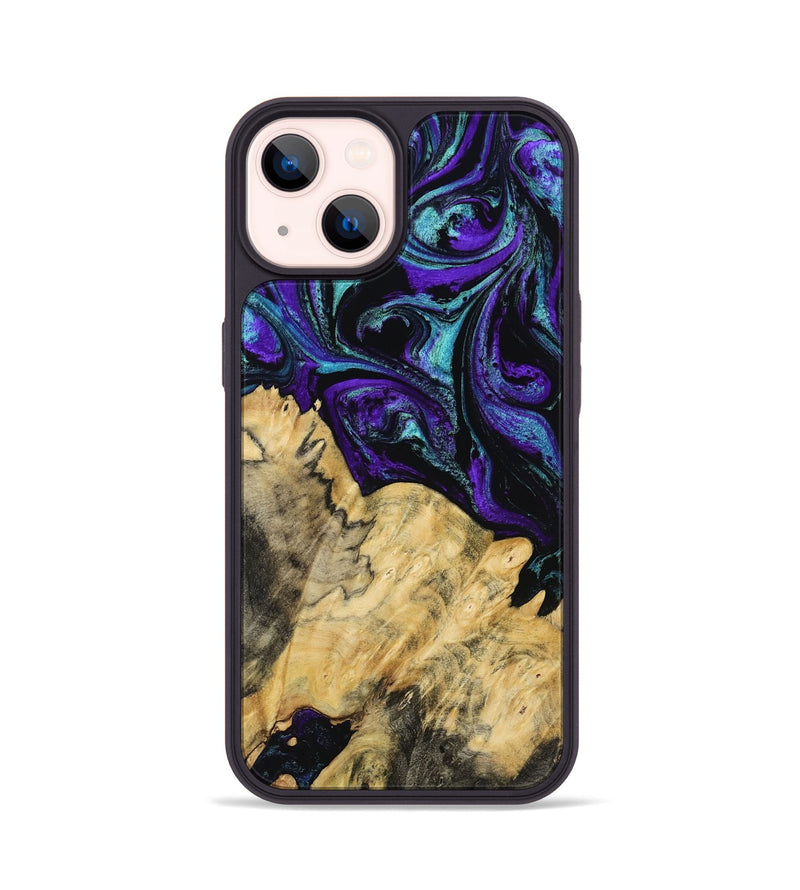 iPhone 14 Wood Phone Case - Randy (Purple, 767718)