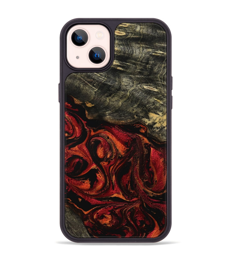 iPhone 14 Plus Wood Phone Case - Cloe (Red, 767721)