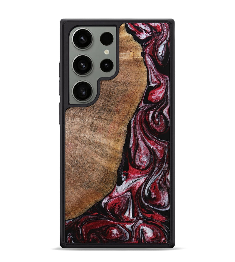 Galaxy S24 Ultra Wood Phone Case - Abner (Red, 767838)