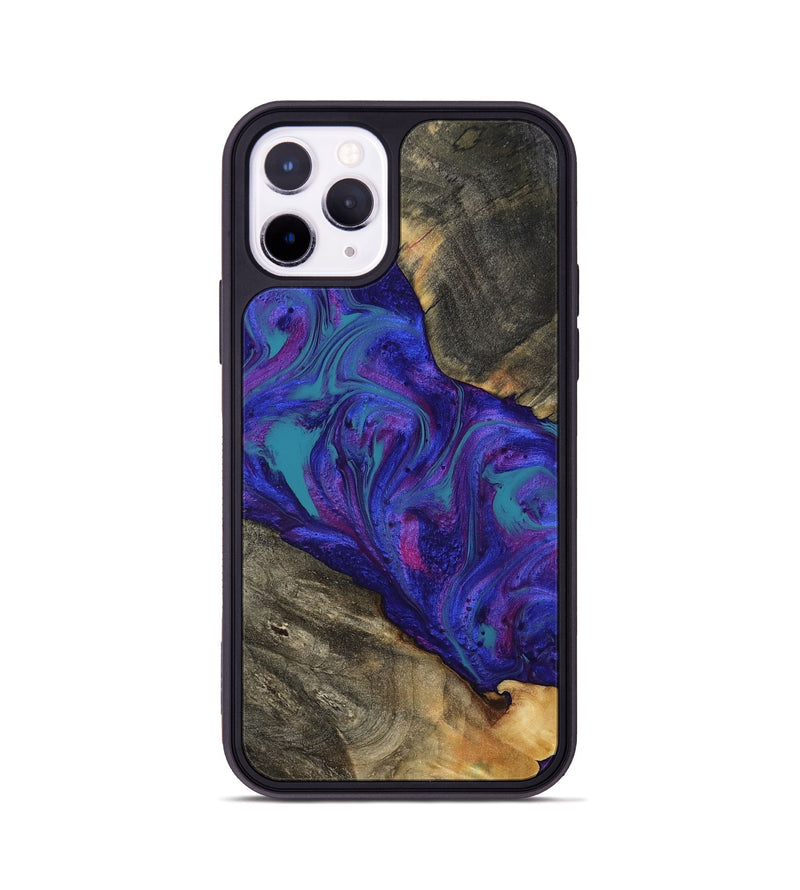 iPhone 11 Pro Wood Phone Case - Corina (Purple, 767847)