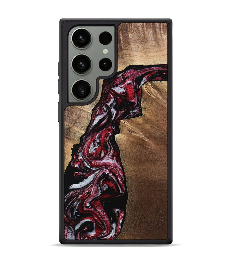 Galaxy S24 Ultra Wood Phone Case - Micah (Red, 767861)