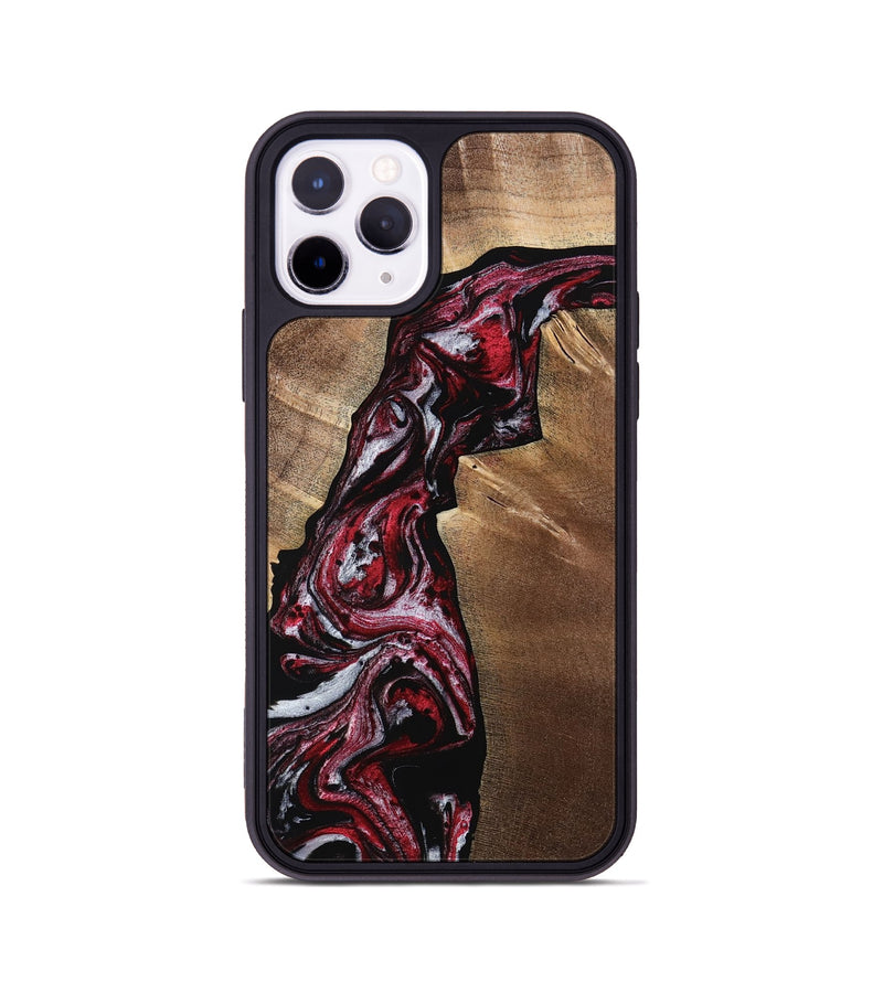 iPhone 11 Pro Wood Phone Case - Micah (Red, 767861)