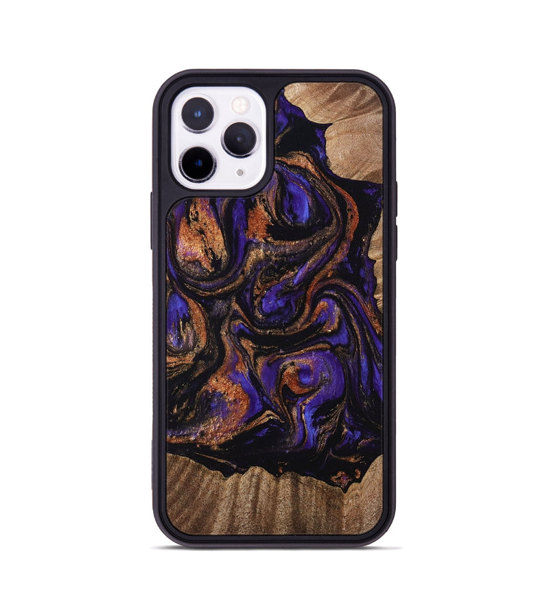 iPhone 11 Pro Wood Phone Case - Viva (Purple, 767895)