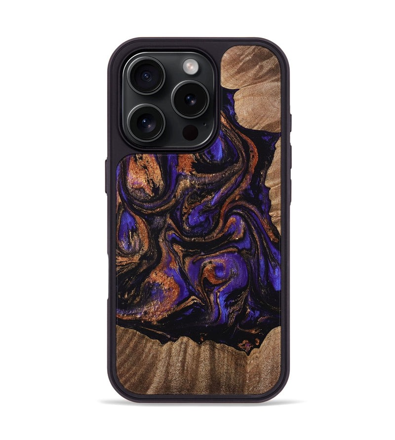 iPhone 16 Pro Wood Phone Case - Viva (Purple, 767895)
