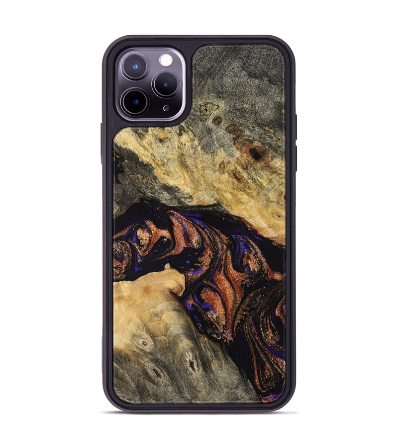iPhone 11 Pro Max Wood Phone Case - Mose (Purple, 767896)