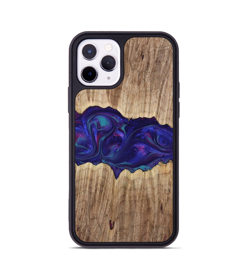 iPhone 11 Pro Wood Phone Case - Gaston (Purple, 767907)