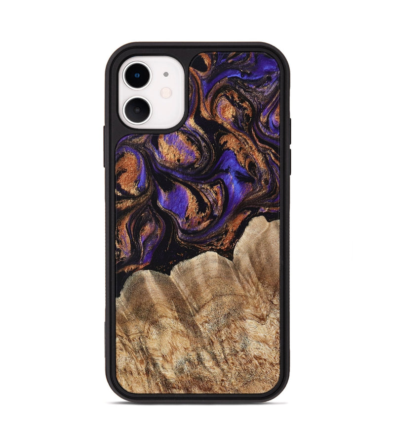 iPhone 11 Wood Phone Case - Mellisa (Purple, 767910)