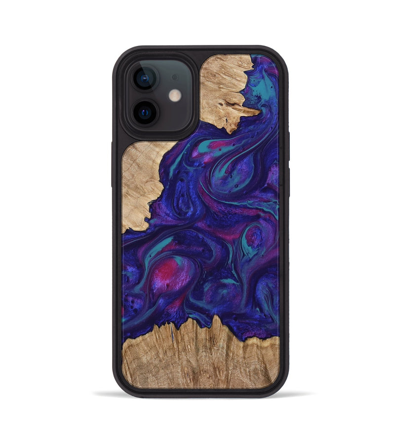 iPhone 12 Wood Phone Case - Julien (Purple, 767934)