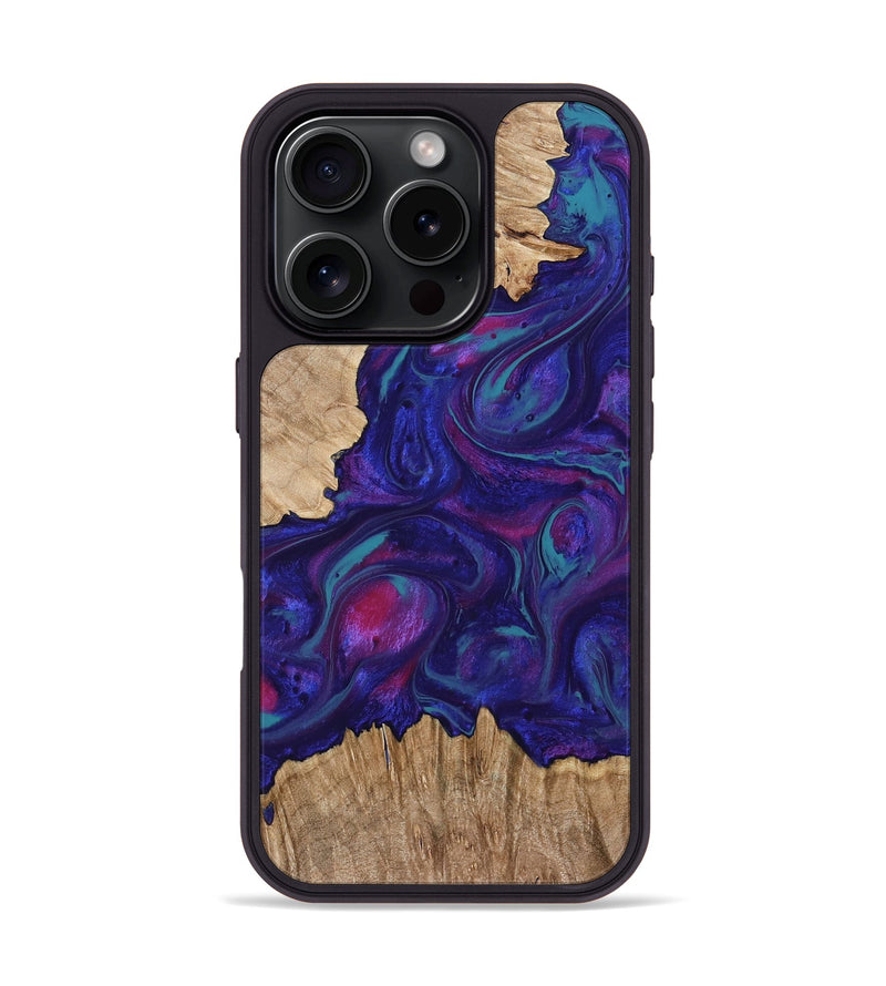 iPhone 16 Pro Wood Phone Case - Julien (Purple, 767934)