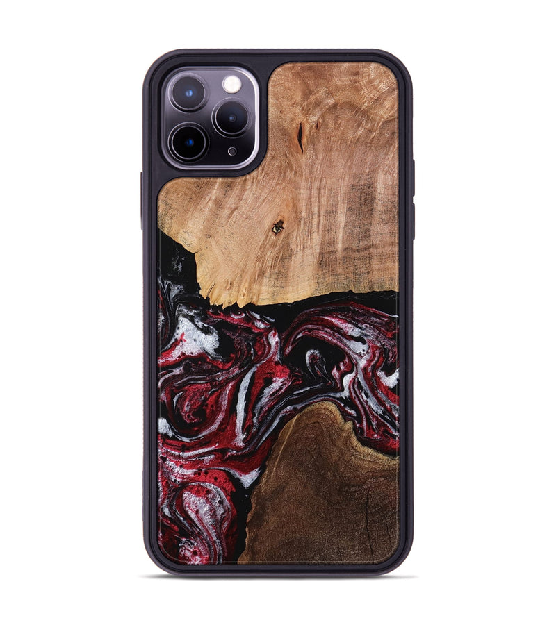 iPhone 11 Pro Max Wood Phone Case - Marcia (Red, 767938)