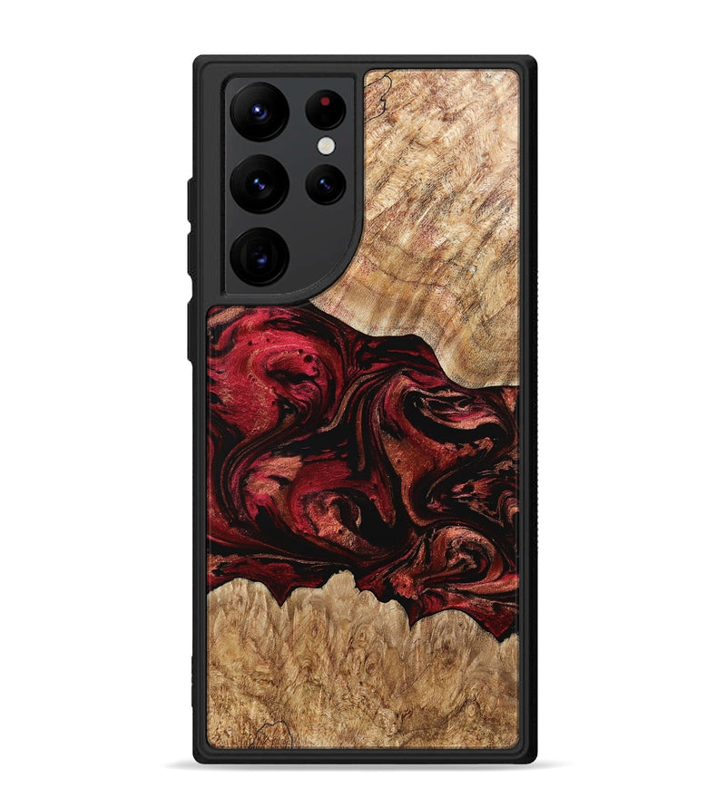 Galaxy S22 Ultra Wood Phone Case - Alyce (Red, 767970)